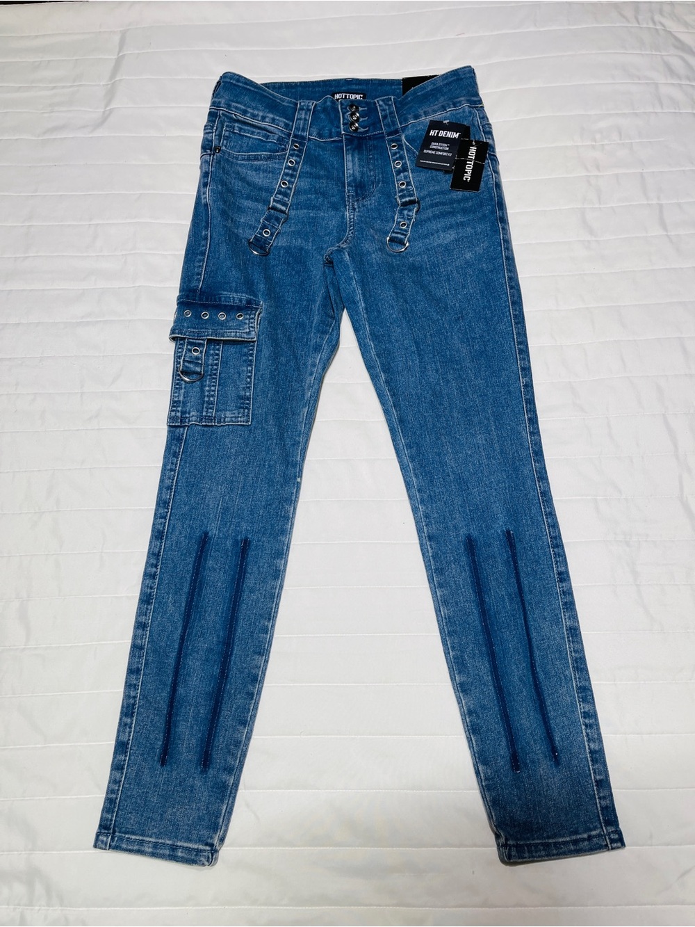 Hot Topic Blue Denim Label Detail
